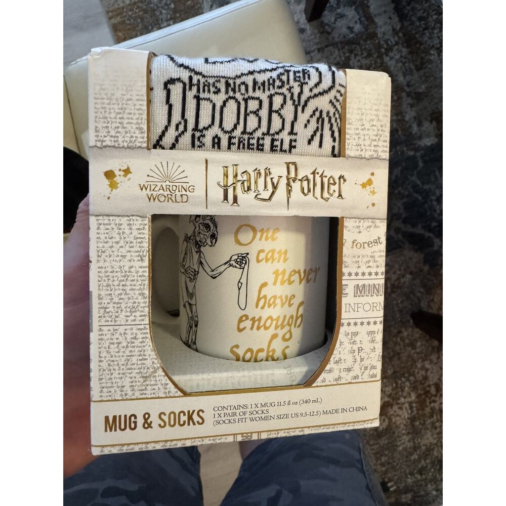 Harry Potter Mug & Socks by Wizarding World - Socks Fit Women US Size 9.5-12.5